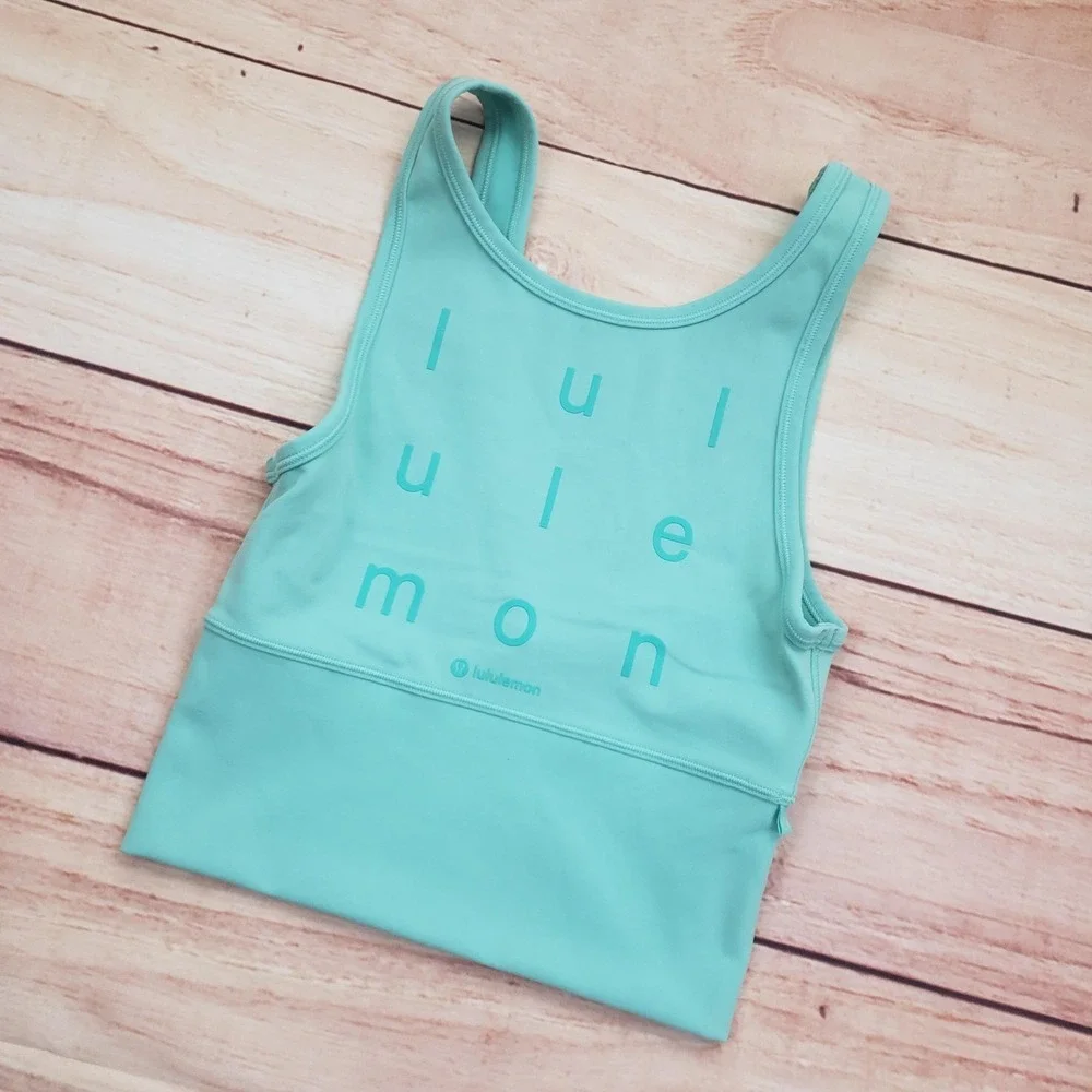 Lululemon Crop Tank‎ Top Womens 0 Move Power Pivot Everlux Yoga LW1DNIS Ladies